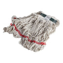 Rubbermaid Swinger Loop Wet Mop Heads, Cotton/Synthetic, White, Medium, 6/Carton - RCPC112WHI