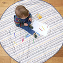 catchALL Baby Splat Mat for Under High Chair - White, Gray, Orange