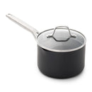 2.5qt Nonstick Hard Anodized Sauce Pan With Lid