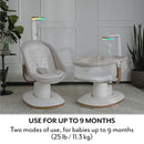 Elara 2-in-1 Smart Motion Swing & Soothing Nest - Coastal Coffee