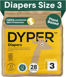 Plant Based Disposable Baby Diapers Size 3 - 28 Count