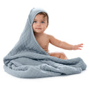 Hooded Baby Towels - 6 Layer, 100% Muslin Cotton - Large 32 Inch