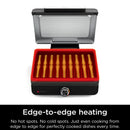 Sizzle 4-6 Serving Indoor Electric Grill W/ Nonstick Grill Plate Edge-to-Edge Heating GR100