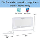 Adjustable Mesh Bed Rail - White