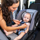 EZ-Lift 35 Plus Ergonomic Lightweight Rear Facing Infant Car Seat with Multi Position Base and Cozy Cover - Stormy Gray/Black