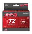 Arrow T72 19/32 in. W X 7/8 in. L 15 Ga. Wide Crown Insulated Staples 300 pk