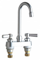 Chicago Faucets Chrome, Gooseneck, Kitchen Sink Faucet, Bathroom Sink Faucet, Manual Faucet Activation, 2.20 gpm - 895-ABCP