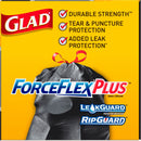 Glad Trash Bag, 30 gal., LLDPE, Coreless Roll, Black, PK 25 - 70359