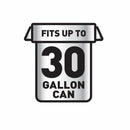 Glad Trash Bag, 30 gal., LLDPE, Coreless Roll, Black, PK 70 - 70358