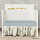 Snuggles Extra Firm Fiber Portable and Mini Crib Mattress - Blue Mist