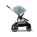 Modular Stroller - Taupe Frame with Sky Blue Seat
