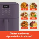6Qt Slim Air Fryer - Plum