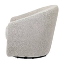 Madison Swivel Glider - Black/White Boucle