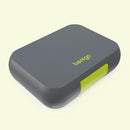 Leak Proof Lunch Box with Removable Divider - Charcoal/Lime