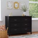 Charlie 6-Drawer Double Dresser - Black