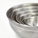 Stainless Steel Non-Slip Mixing Bowls - Silver
