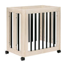 Yuzu 8-in-1 Convertible Crib with All-Stages Conversion Kits - Natural/Black