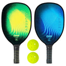 2 Player Wood Journey Pickleball Paddle and Ball Set - Blue