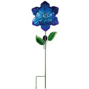 Sunset Vista, 44" Solar Coil Flower, Blue