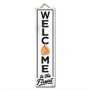 My Word! Hanging & Standing Sign- Welcome to the Firepit