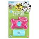 Bags on Board, Marble Waste Bag Dispenser, Pink