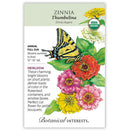Botanical Interests, Zinnia, Thumbelina Organic