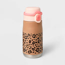 14oz Water Bottle - Leopard