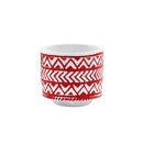Napco, Red/White Geo Modern Planter