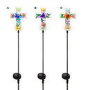 Alpine, Floral Cross Garden Stake, Assorted & Sold Separately