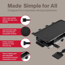 8-Person Raclette Party Grill - Black
