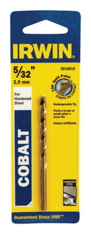 Irwin 5/32 in. X 3-1/8 in. L Cobalt Alloy Steel Drill Bit Straight Shank 1 pc, Pack of 3