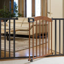 Decorative Walk-Thru Pet and Baby Gate - Pine/Slate
