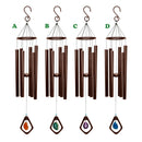 Alpine, Wind Chime, Bronze w/ Agate Stone, Sold Individually, 41"