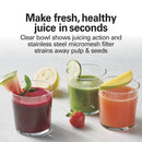 Easy Clean Juice Extractor with Easy Sweep cleaning tool, 3" Big Mouth chute, 67870