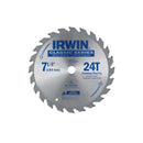 Irwin 7-1/4 in. D X 5/8 in. Classic Carbide Circular Saw Blade 24 teeth 1 pk, Pack of 25