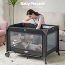 4-in-1 Baby Playard with Bassinet & Changing Table for Newborn