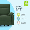Suzy Glider Recliner Nursery Chair - Pine Green