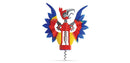 Ototo Holiday Gift Silicone and Steel Pinot Parrot Wine Opener