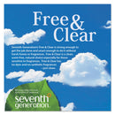 Seventh Generation Natural Liquid Fabric Softener, Free & Clear, 42 Loads, 32 Oz Bottle, 6/Carton - SEV22833