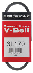 Mitsuboshi FHP General Utility V-Belt 0.38 in. W X 17 in. L For Fractional Horsepower Motors