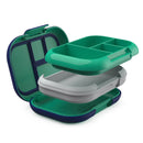 Kids' Bento-Style Lunch Box - Green/Navy