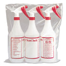 Boardwalk Trigger Spray Bottle, 32 Oz, Clear/Red, Hdpe, 3/Pack - BWK03010