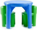 Kids Table and Chairs Set - Green/Blue