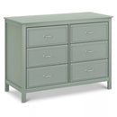 Charlie 6-Drawer Double Dresser - Light Sage