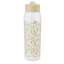 32oz Vanilla Floral Manual Straw Bottle - Yellow