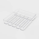 6-Compartment Plastic Drawer Flatware Organizer
