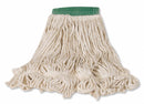 Rubbermaid Side Gate Cotton String Wet Mop Head, White - FGC25206WH00