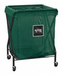 Royal Basket 1-Compartment X-Frame Laundry Cart, 150 lb. Capacity, 26" L X 21" W X 35-1/2" H - G08-EEX-XMA-3ONN