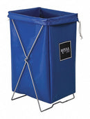 Royal Basket Hamper Kit, 4.2 cu ft Volume Capacity, Blue, Steel, Vinyl, 30 in Height, 15 in Width - G00-BBX-HBK