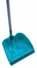 Tough Guy Long Handled Dust Pan, Dust Pan, Long Handled/Lobby, Plastic, 13-3/4" Overall Dust Pan Width - 22F187